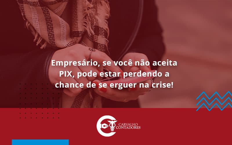 Atencao Empresarios Se Voce Nao Aceita Pix Pode Estar Perdendo A Chance De Se Erguer Na Crise Carvalho - Carvalho Contadores